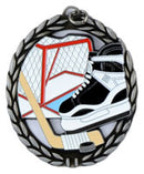 Negative Space Hockey Medal