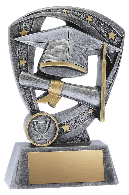 Resin Pro Shield Graduation Trophy