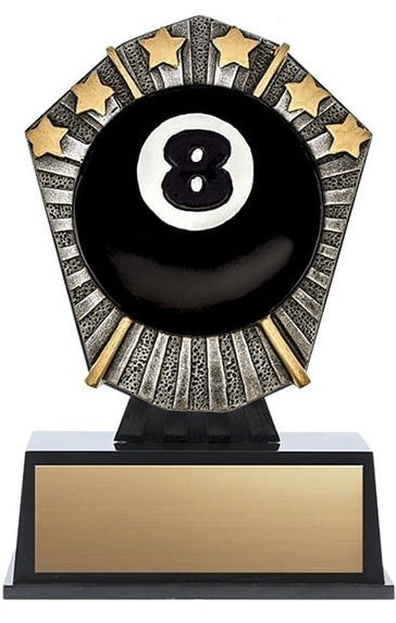 Resin Cosmos Mini Billiards Trophy