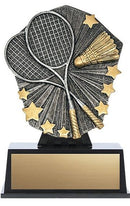 Resin Cosmos Mini Badminton Trophy