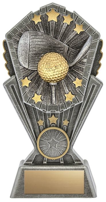 Resin Cosmos Golf Trophy