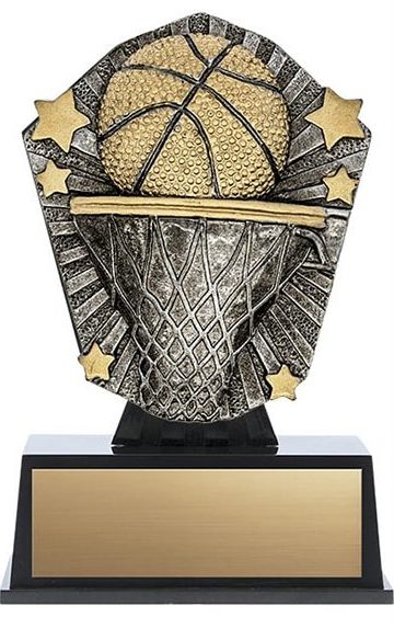 Resin Cosmos Mini Basketball Trophy