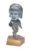 Resin Bobblehead Female Bowler Trophy