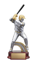 Resin Classic Male Baseball Silver/Gold Trophy