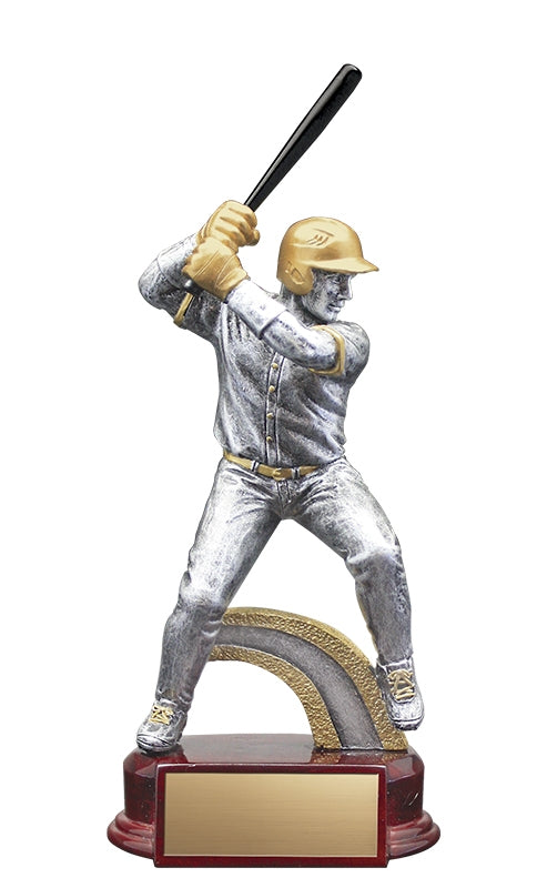 Resin Classic Male Baseball Silver/Gold Trophy