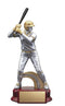 Resin Classic Female Softball Trophy in Silver and Gold