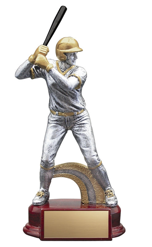 Resin Classic Female Softball Trophy in Silver and Gold