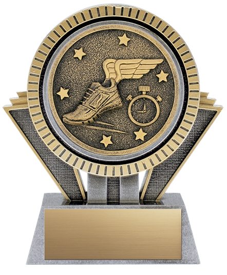 Resin Silver Gold Apex Track Trophy