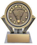 Apex Series Silver Badminton Trophy