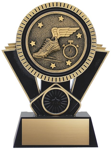 Resin Black Gold Apex Track Trophy