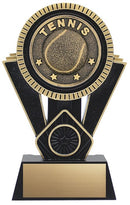 Resin Apex Black Tennis Trophy