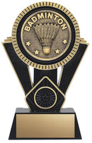 Apex Series Black Badminton Trophy