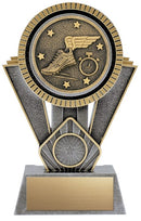 Resin Silver Gold Apex Track Trophy