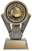 Resin Apex Volleyball Silver Gold Trophy