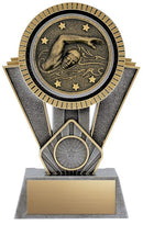 Resin Apex Swimming Silver Trophy