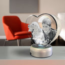 3D Crystal Heart - shoptrophies.com