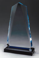 Acrylic Indigo Peak Blue/Black Top & Base Award - shoptrophies.com