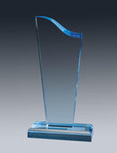 Acrylic Sapphire Wave Top & Base Award - shoptrophies.com
