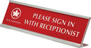 Aluminum Desk Sign Holder - shoptrophies.com