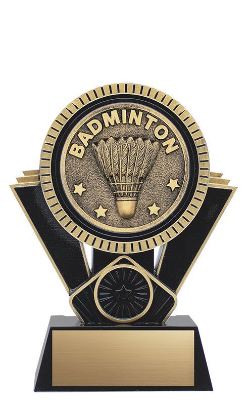 Badminton Apex Series Black Trophy - shoptrophies.com