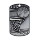 Basketball Dog Tag with Ball Chain - shoptrophies.com
