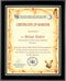 Black Piano Finish Certificate Holder Plaque - shoptrophies.com