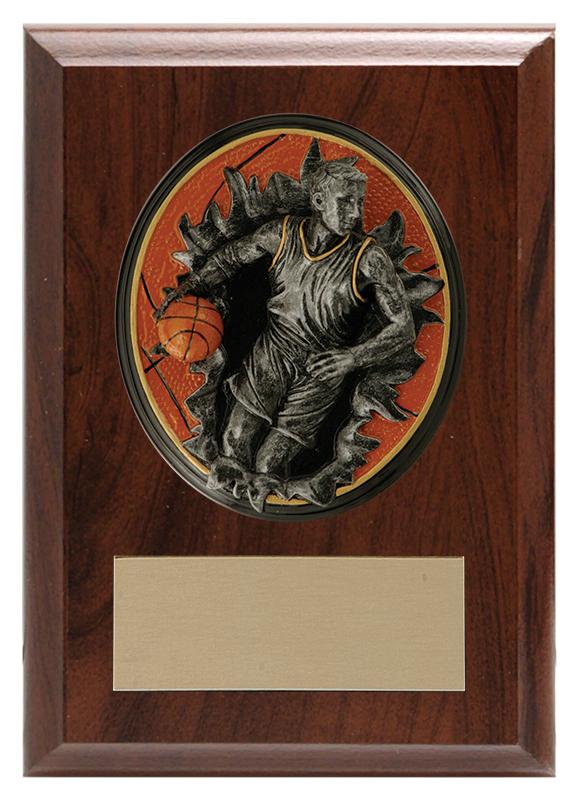 Blow-Out Male Basketball Player Plaque - shoptrophies.com