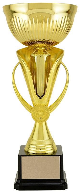 Castro Gold Plastic Deluxe Cup with Amazon Gold Metal Bowl - shoptrophies.com