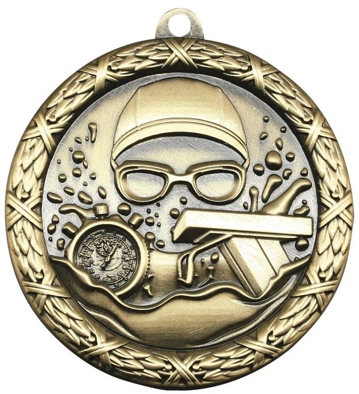 Classic Swimming Medal - shoptrophies.com