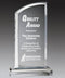 Clear Acrylic Alpine Peak w/ Curved Top, Top & Base Award - shoptrophies.com