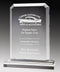 Clear Acrylic Alpine Rectangle Plate Top & Base Award - shoptrophies.com