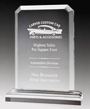 Clear Acrylic Alpine Rectangle Plate Top & Base Award - shoptrophies.com