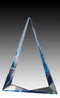 Clear Acrylic Prism Pyramid, Blue Foil Edge Award - shoptrophies.com