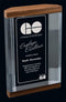 Clear & Solid Walnut Mackinac Acrylic Award - shoptrophies.com
