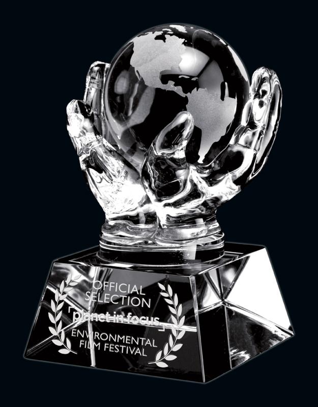 Crystal Ambassador Globe Award - shoptrophies.com