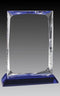 Crystal Angular Block Blue Base Award - shoptrophies.com