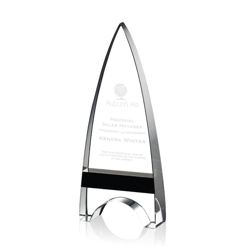 Crystal Black Kent Award - shoptrophies.com