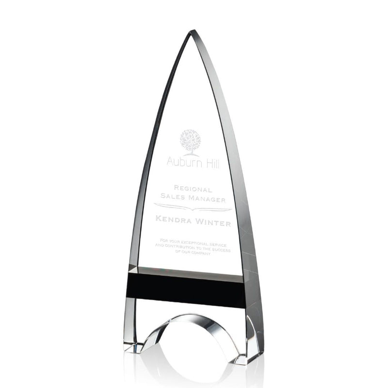 Crystal Black Kent Award - shoptrophies.com