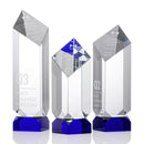 Crystal Blue Achilles Tower Award - shoptrophies.com
