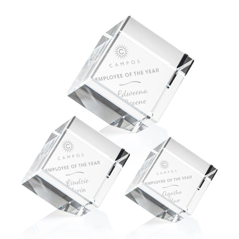 Crystal Burrill Corner Cube Award - shoptrophies.com