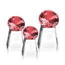 Crystal Celestina Gemstone Award - Ruby - shoptrophies.com