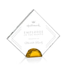 Crystal Deerfield Award - Amber - shoptrophies.com