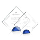 Crystal Deerfield Award - Blue - shoptrophies.com