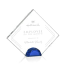 Crystal Deerfield Award - Blue - shoptrophies.com