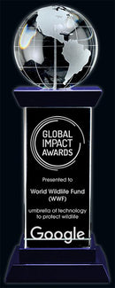 Crystal Diplomat Globe Award - shoptrophies.com