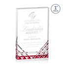 Crystal Elektra Award - Red - shoptrophies.com