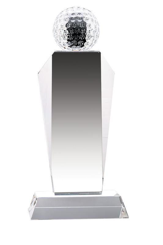 Crystal Golf Clear Base Award - shoptrophies.com