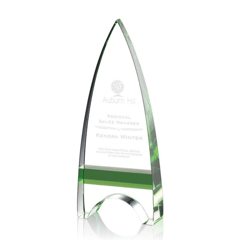 Crystal Green Kent Award - shoptrophies.com