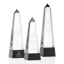 Crystal Groove Obelisk Black Award - shoptrophies.com