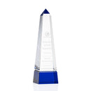 Crystal Groove Obelisk Blue Award - shoptrophies.com